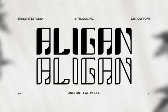 Aligan: A Trendy Display Font for Modern Web Design