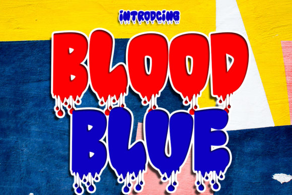 Blood Blue Font for Creative Makers and Handmade Brands