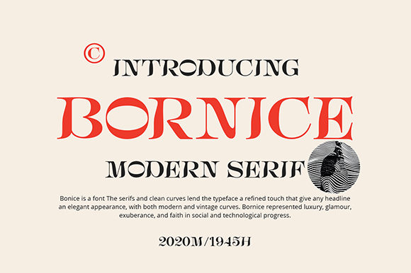 Bornice Display Font for Modern Editorial Design