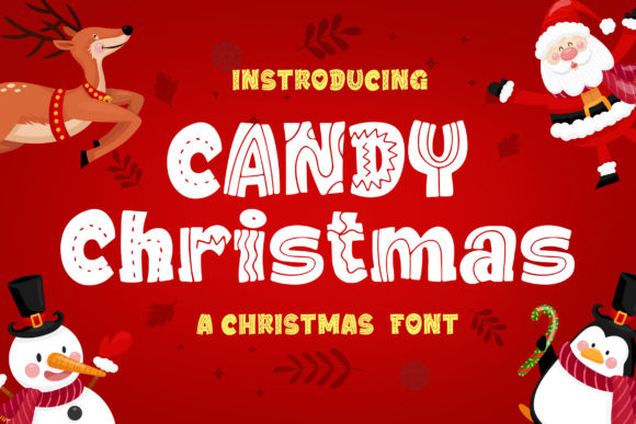 Candy Christmas Font for Festive Editorial Design