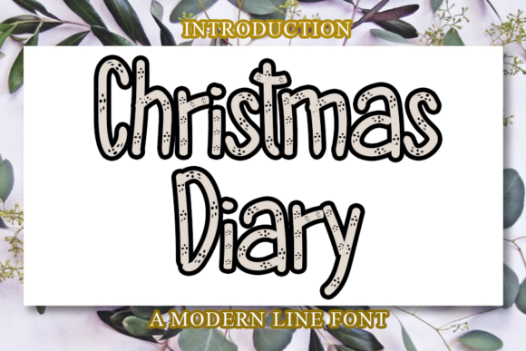 Christmas Diary Font for Bold and Festive Campaigns