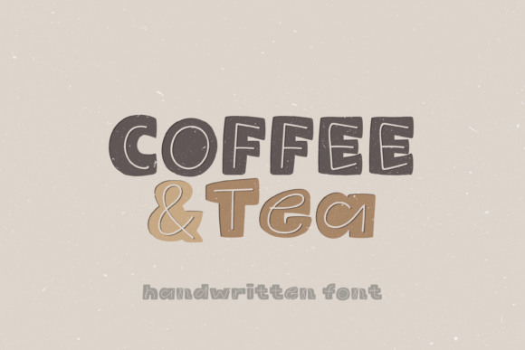 Coffee Tea: A Cute Layered Display Font for Crafters