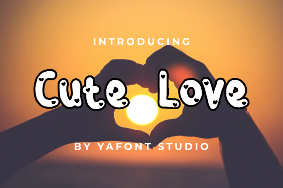 Cute Love Font for Playful Branding and Creative Projects
