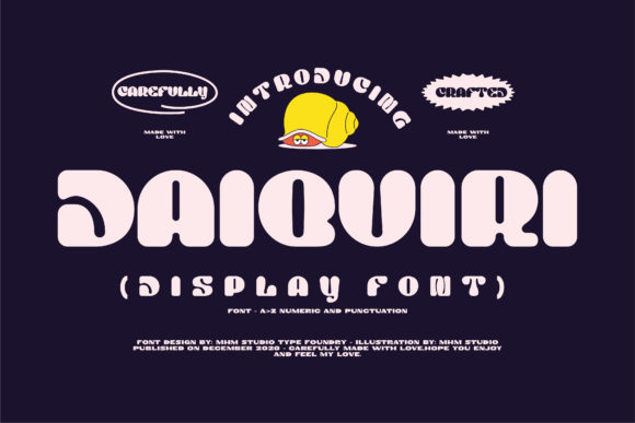 Daiquiri Display Font for Bold Web Design
