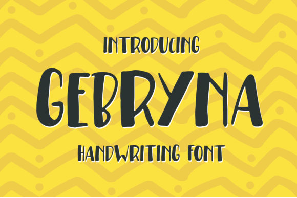 Gebryna: A Bold and Casual Display Font for Creative Projects