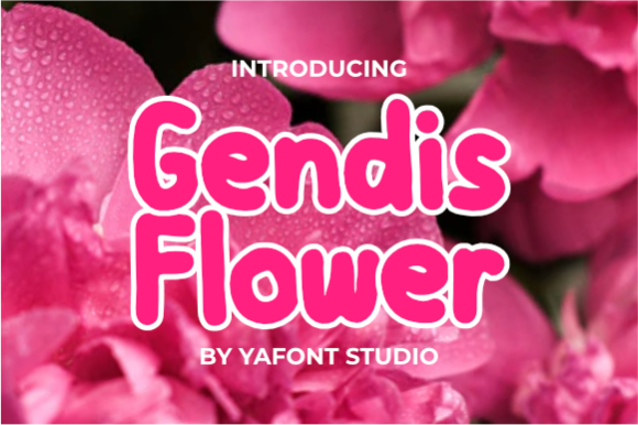 Gendis Flower: A Friendly Display Font for Modern Editorial Design