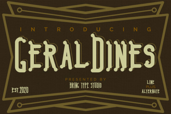 Geraldines: A Playful Display Font for Creative Projects