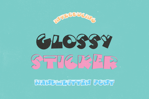 Glossy Sticker Font for Eye-Catching Design