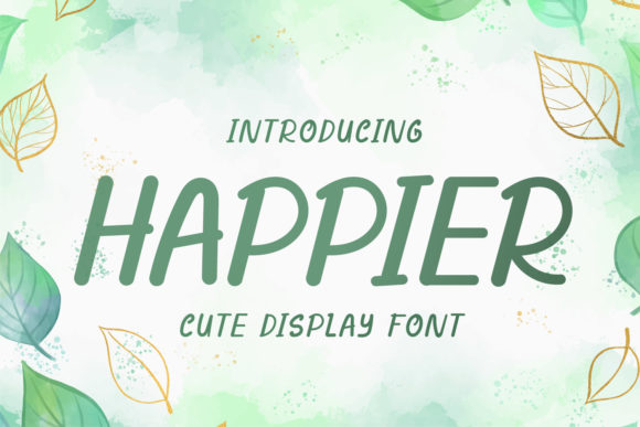 Happier Display Font for Modern Web Design
