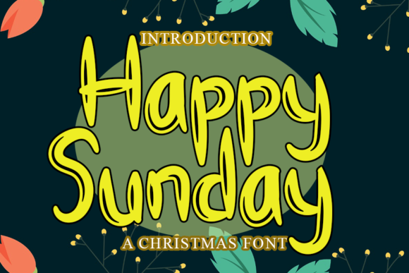 Happy Sunday: A Display Font That Elevates Branding Projects