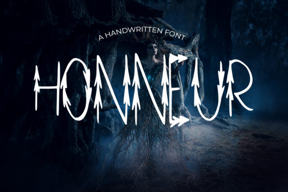 Honneup: The Festive Display Typeface for Handmade Creations