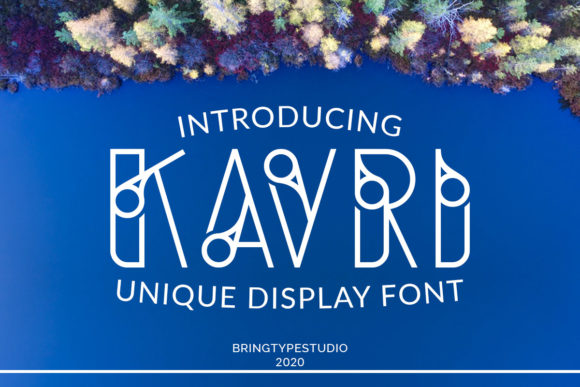 Kavri Display Font for Editorial Design and Creative Projects