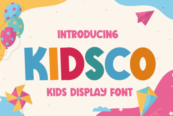 Kidsco: A Bold Display Font for Kids-Themed Campaigns