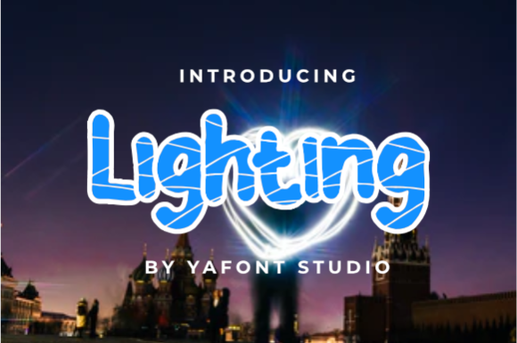 Lighting Font for Friendly Branding and Creative Projects