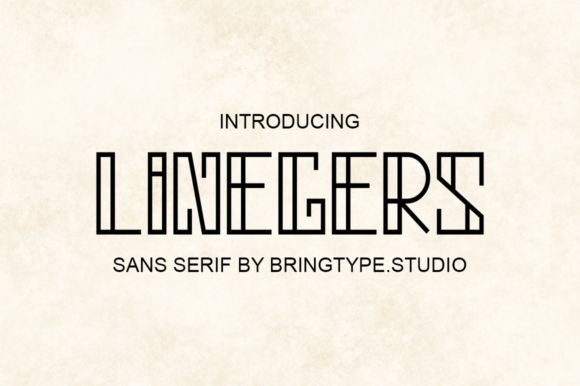 Linegers: A Tech-Inspired Display Font for Bold Branding