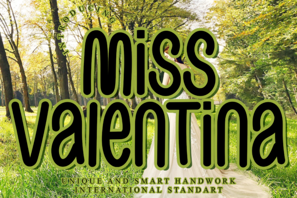 Miss Valentina: A Bold Display Font for Creative Projects