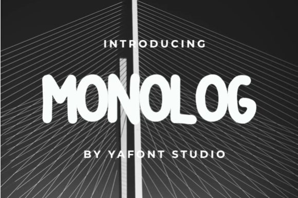 Monolog: A Friendly Display Font for Creative Branding Projects