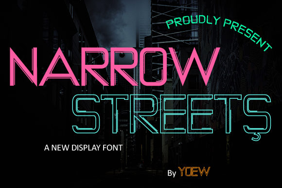 Narrow Streets Font for Modern Branding and Design