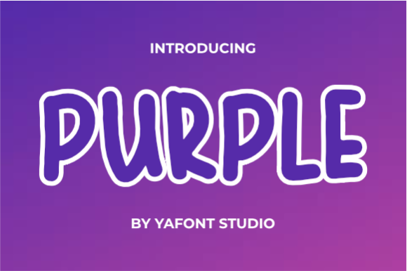 Purple: The Perfect Display Font for Creative Makers
