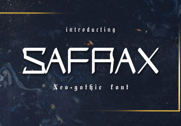 Safrax: The Neo Gothic Display Font for Editorial Design
