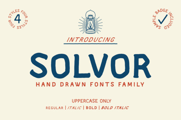 Solvor: A Bold Display Font for Creative Makers
