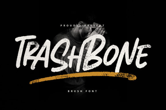 Trashbone: A Bold Display Font for Digital Creativity