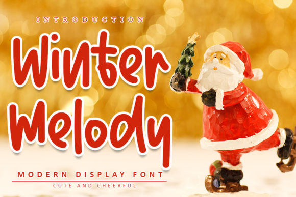 Winter Melody: A Festive Display Font for Creative Makers