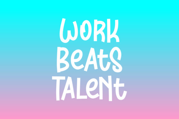 Work Beats Talent: The Font That Elevates Your Campaigns